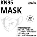 Picture of FFP2  KN95 PROTECTION FACE MASK (SINGLE)
