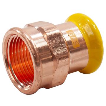 Picture of GAS PRESSFIT COUPLER FEMALE 15MM X 1/2"
