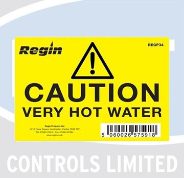 Picture of REGP34 CAUTION VERY HOT WATER STICKER