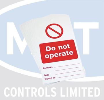 Picture of REGP95 DO NOT OPERATE PLATE