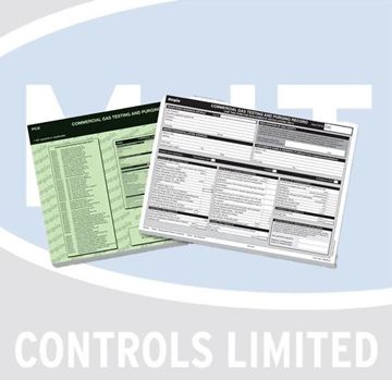 Picture of REGPC2 COMMERCIAL GAS TESTING & PURGE RECORD PAD