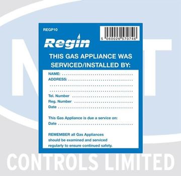 Picture of REGP10 GAS APPLIANCE SERVICED STICKER (8)