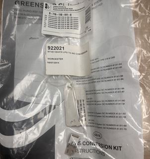 Picture of 87161164410 LPG TO NG CONVERSION KIT
