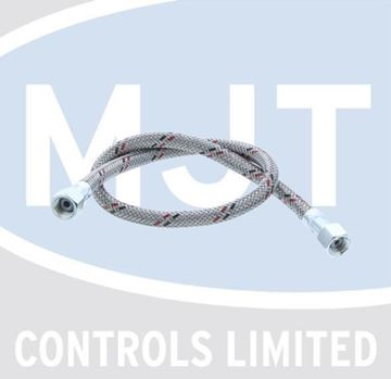 Picture of BRAIDED OIL LINE 600mm x 1/4" F X 1/4" F STRAIGHT