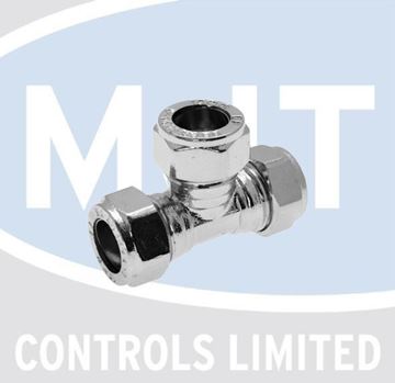 Picture of 22MM CHROME COMPRESSION EQUAL TEE